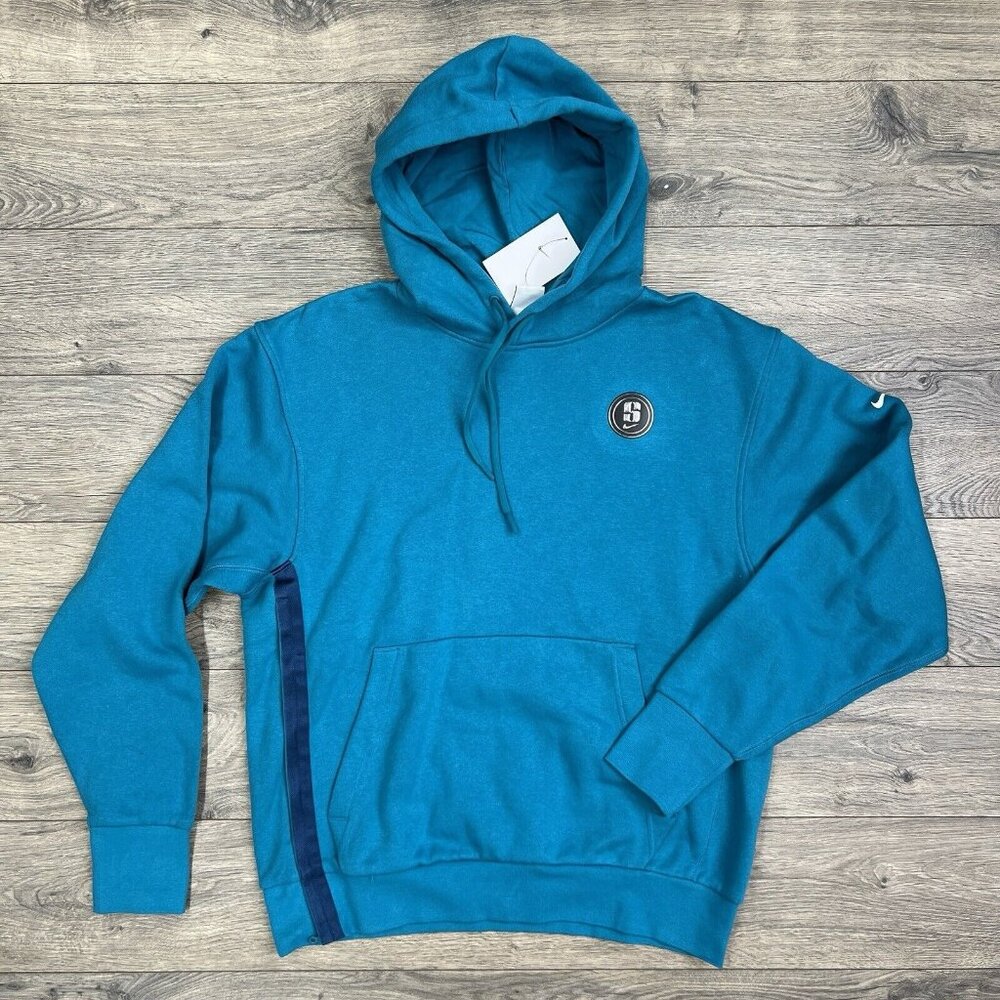 Nike Fleece Hoodie Size Small Mens Sabrina Ionescu Pullover Blustery Blue Teal